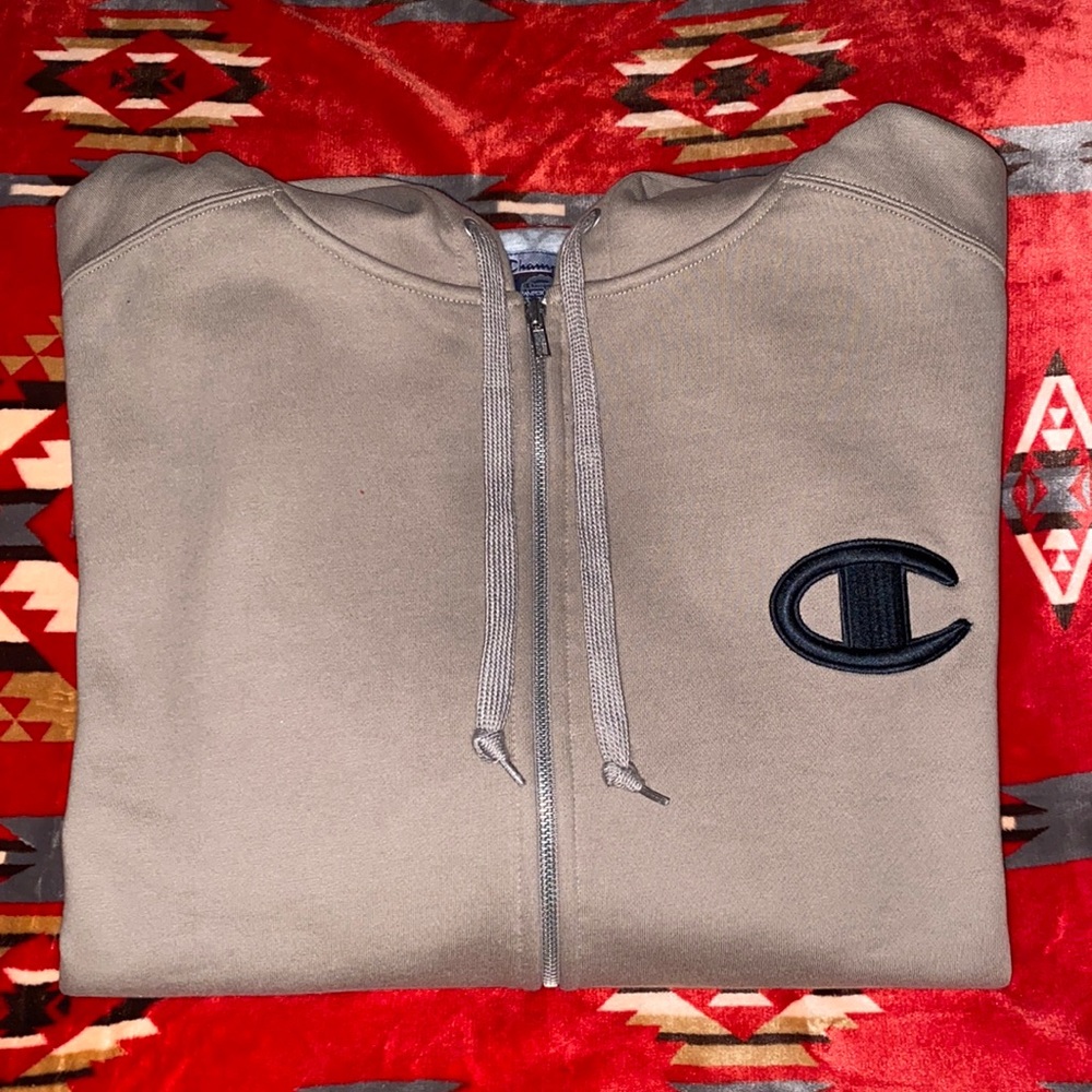 CHAMPION BIG C SUPER HOODIE WITH ZIPPER SZ XL